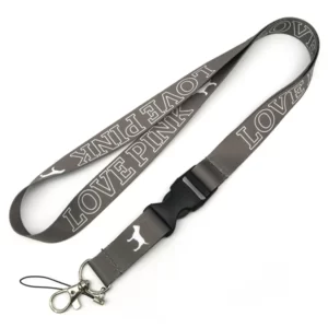 Grey Lanyard With Buckle