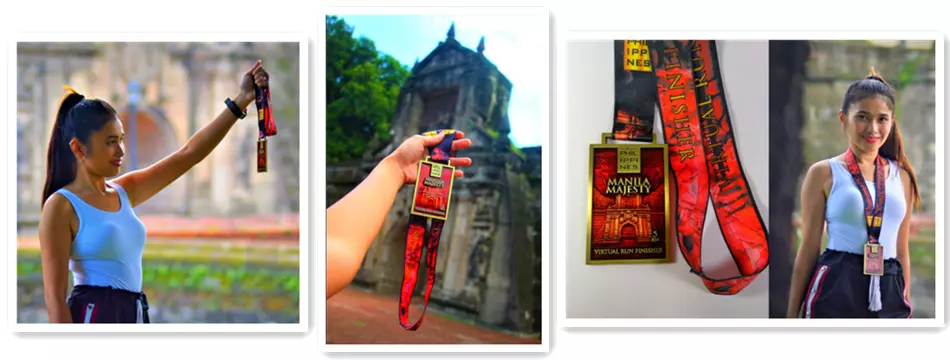 manila majesty virtual run finisher medal