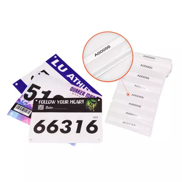 race bib numbers with safty pins
