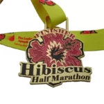 Gold half marathon medal