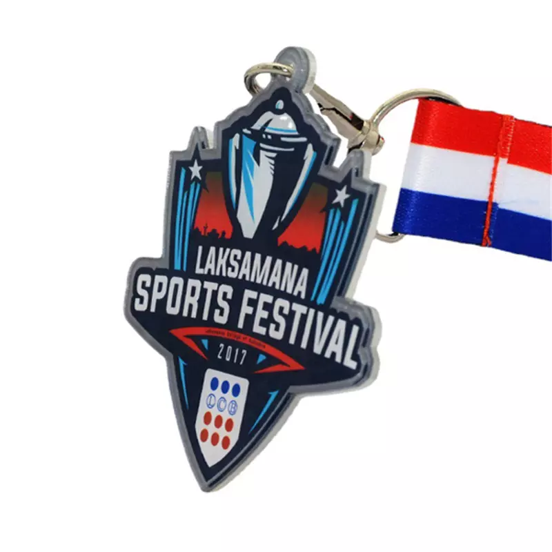 Plastic sports festival medal