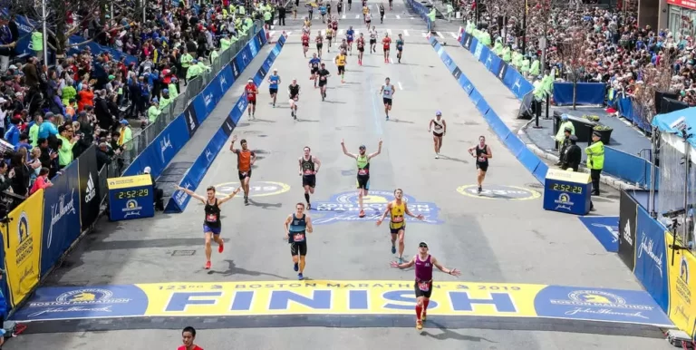 Boston marathon finish line