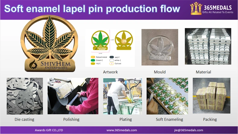 SOFT ENAMEL PIN PRODUCTION FLOWS