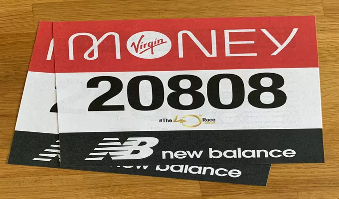 The 40th Virgin Money London Marathon Bibs