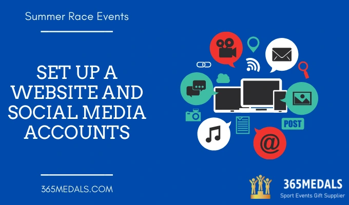set a website and social media account for your race