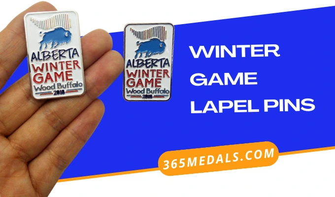 winter game lapel pins