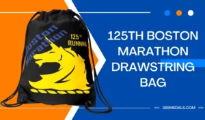 125th Boston marathon drawstring bag