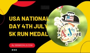 USA national day 5k run medal