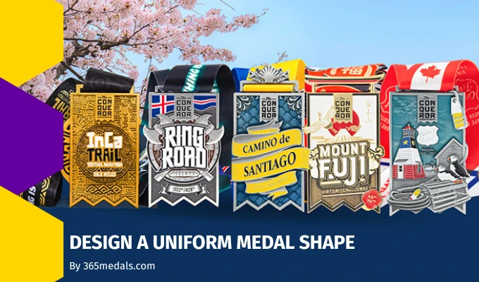 Design a uniform medal shape