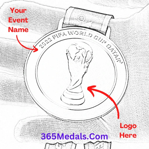 FIFA 2022 WORLD CUP MEDAL FRONT