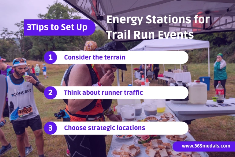 3Tips to Set Up Energy Stations for Trail Run Events