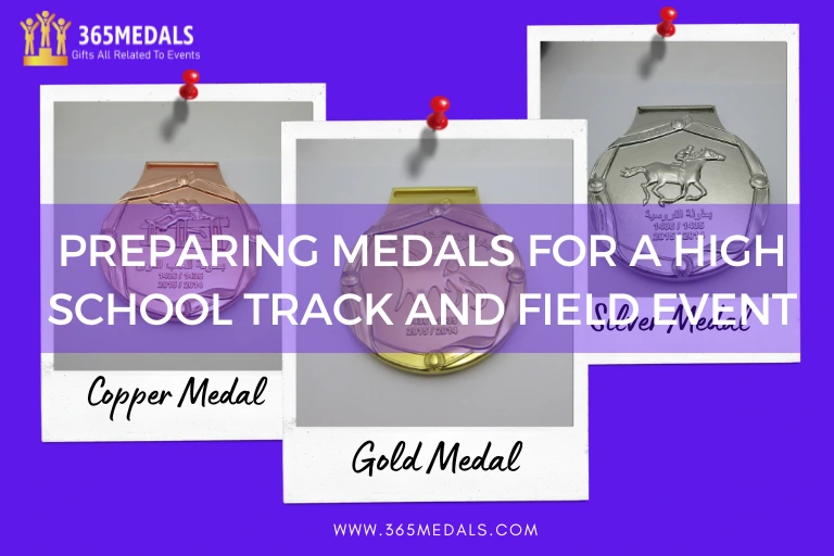Preparing Medals for a High School Track and Field Event (1)