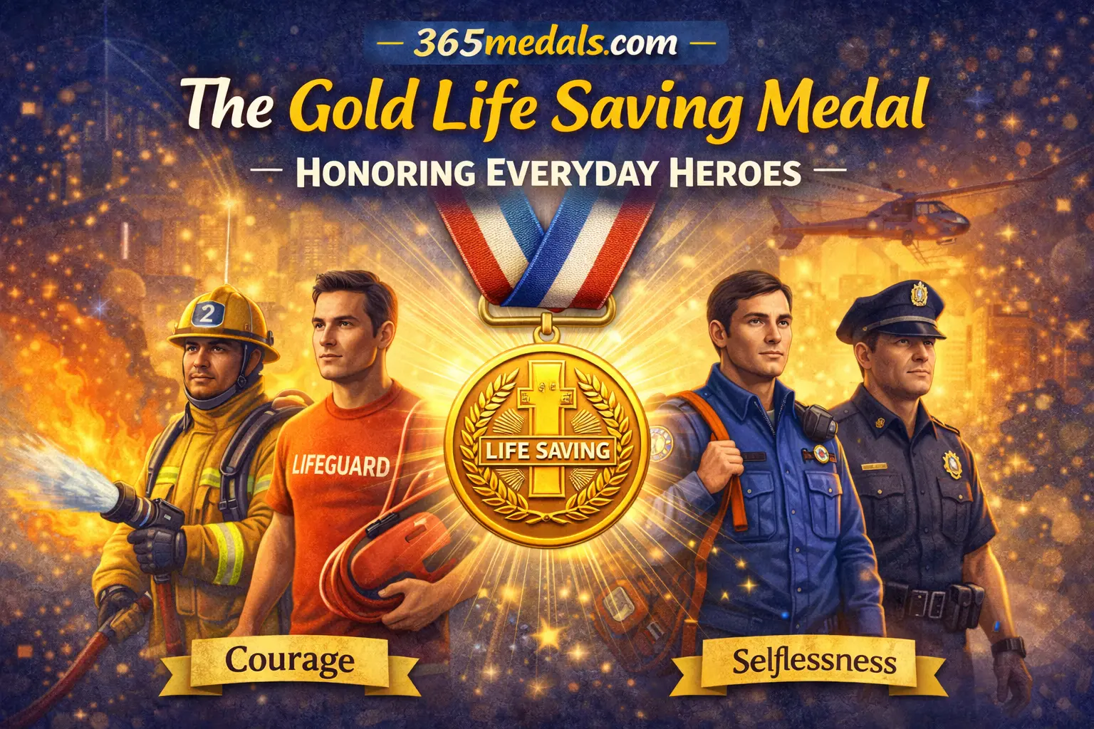 The Gold Life Saving Medal Honoring Everyday Heroes