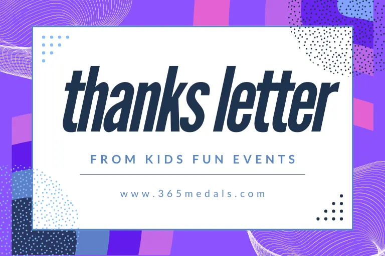 thanks letter from kids fun