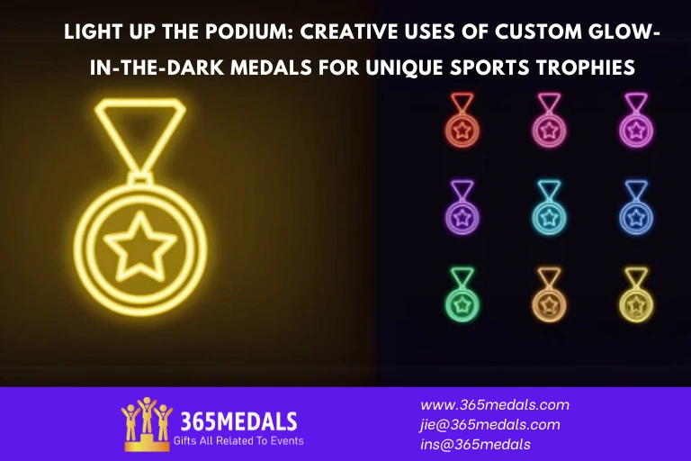 Light Up the Podium: Creative Uses of Custom Glow-in-the-Dark Medals for Unique Sports Trophies2