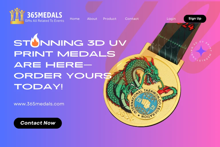 Stunning 3D UV Print Medals Are Here—Order Yours Today!