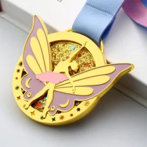 custom glitter flow medals