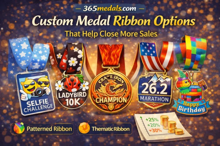 Custom Medal Ribbon Options That Help Close More Sales