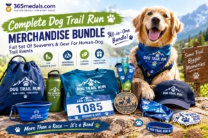 Complete Dog Trail Run Merchandise Bundle | Full Set Of Souvenirs & Gear For Human-Dog Trail Events