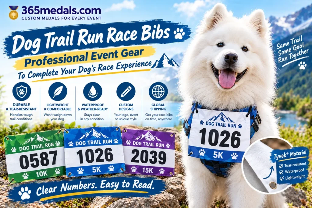 Dog Trail Run Race Bibs | Professional Event Gear To Complete Your Dog’s Race Experience